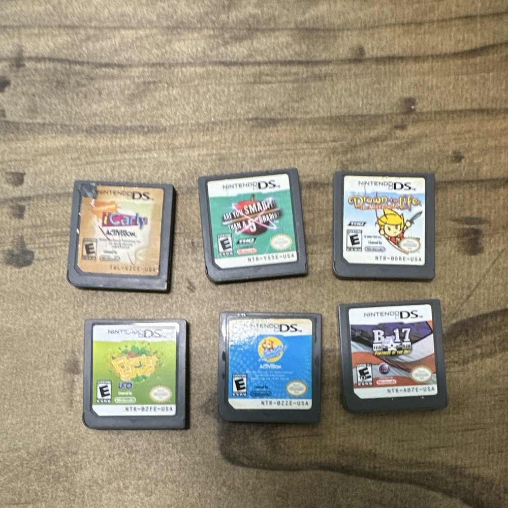 Nintendo/THQ/Activision Nintendo DS Game Cartridge Lot of 6 iCarly UNTESTED ASIS